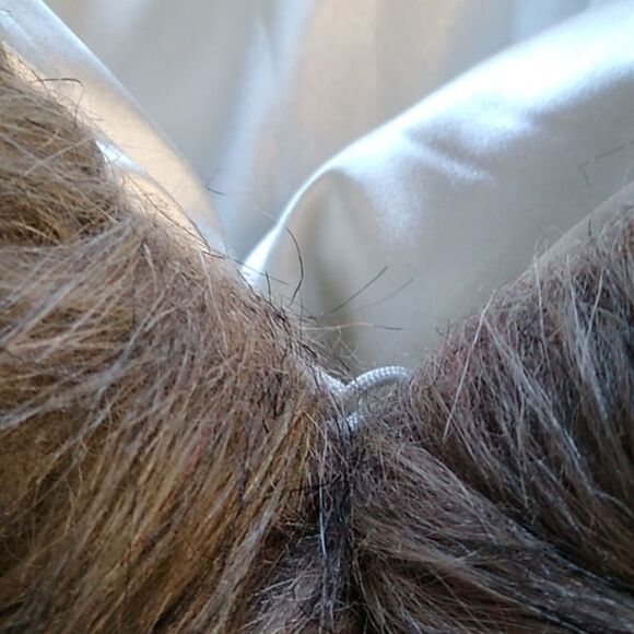 Long Haired Satin lined Stole/Wrap Possible Coyote? Cottagecore Grandmacore - Picture 8 of 8